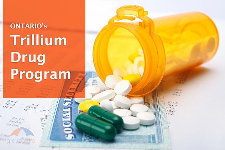 Ontario's Trillium Drug Program banner by Group Enroll