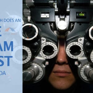 How much does an eye exam cost in Canada